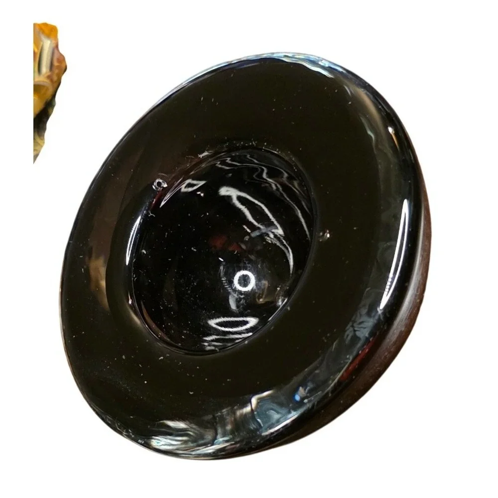 Votive Bowl Kosta Boda Atoll Art Glass Anna Ehrner Brown